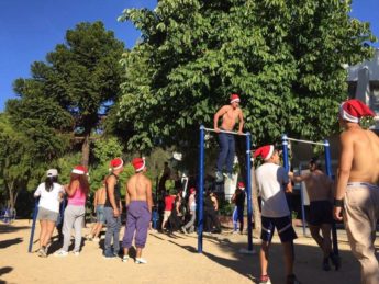 Fotografías de actividad navideña en Universidad de Concepción